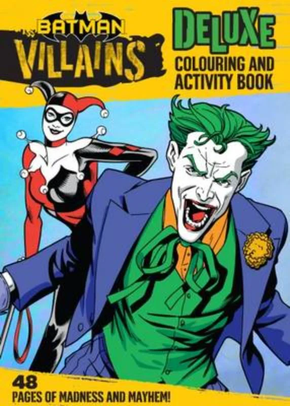 Dc Villains Colouring Activity