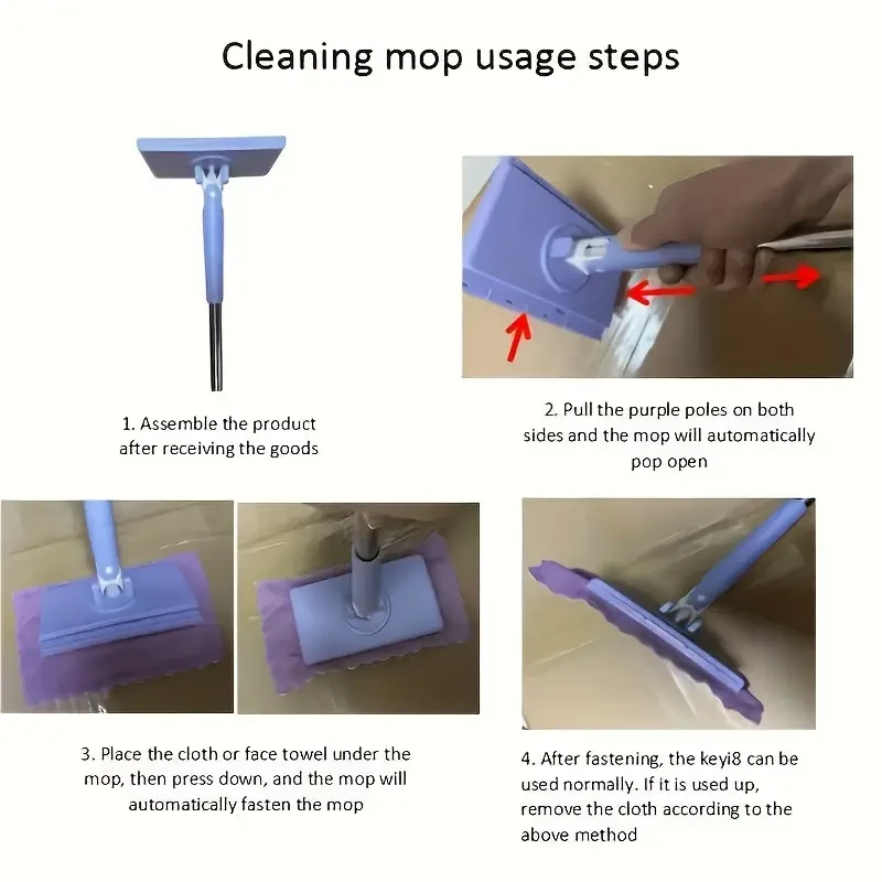 Multipurpose 27.97-inch Wet & Dry Floor Mop