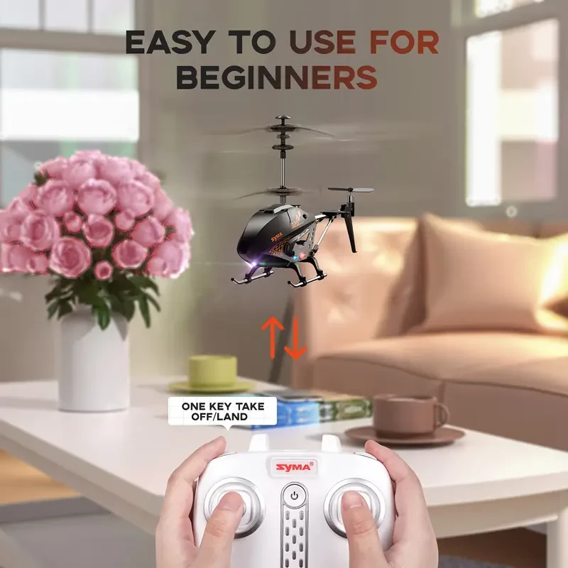SYMA Q20 Remote Control Helicopter - One Key Take Off/Landing, 3.5 Channel with Gyro Stabilizer, Indoor UFO RC Toy