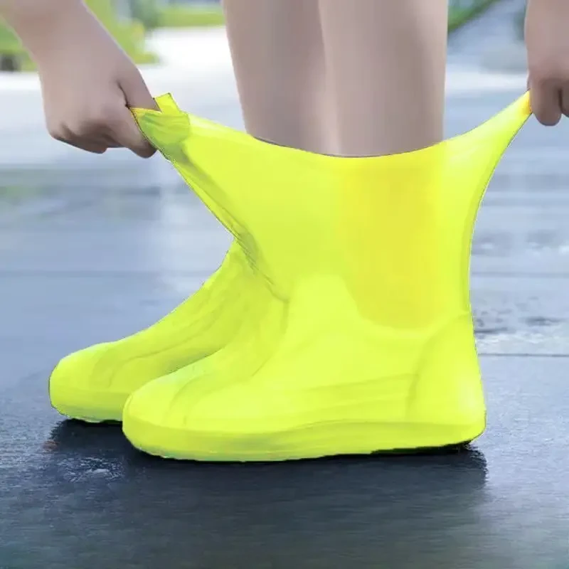 3 Pair Waterproof Reusable Latex Rain Boot Covers - Universal Fit, High-Quality, All Weather Protection