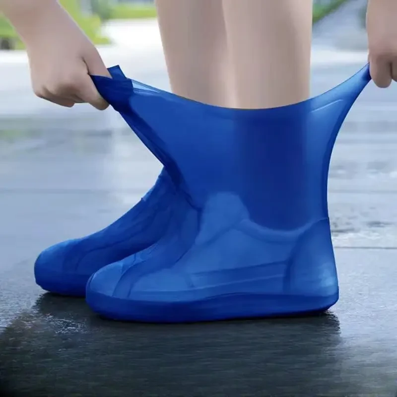 3 Pair Waterproof Reusable Latex Rain Boot Covers - Universal Fit, High-Quality, All Weather Protection