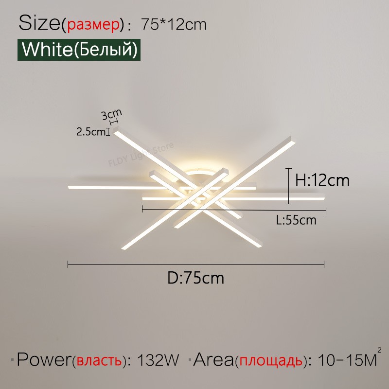 2024 Nordic Modern LED Ceiling Lamp - Living Room, Dining Room, Bedroom Chandelier