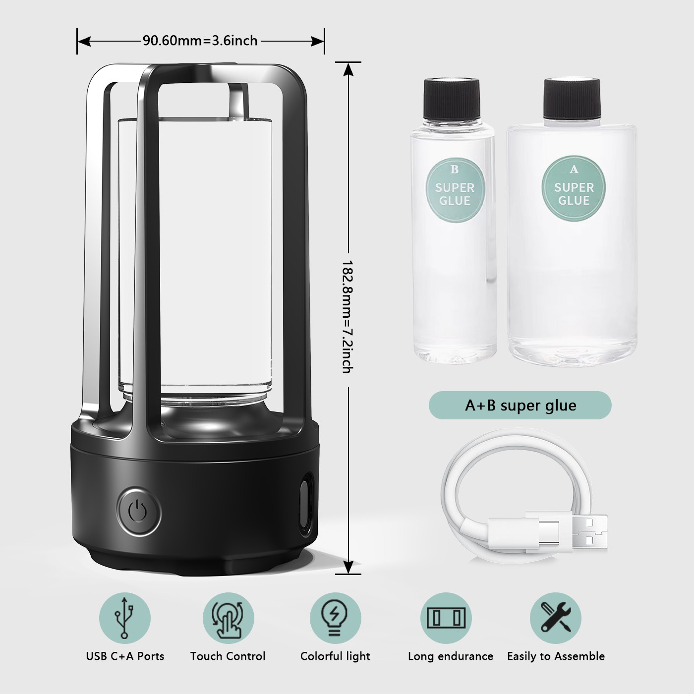 CrystalSound DIY 2-in-1 Bluetooth Speaker and Resin Night Light