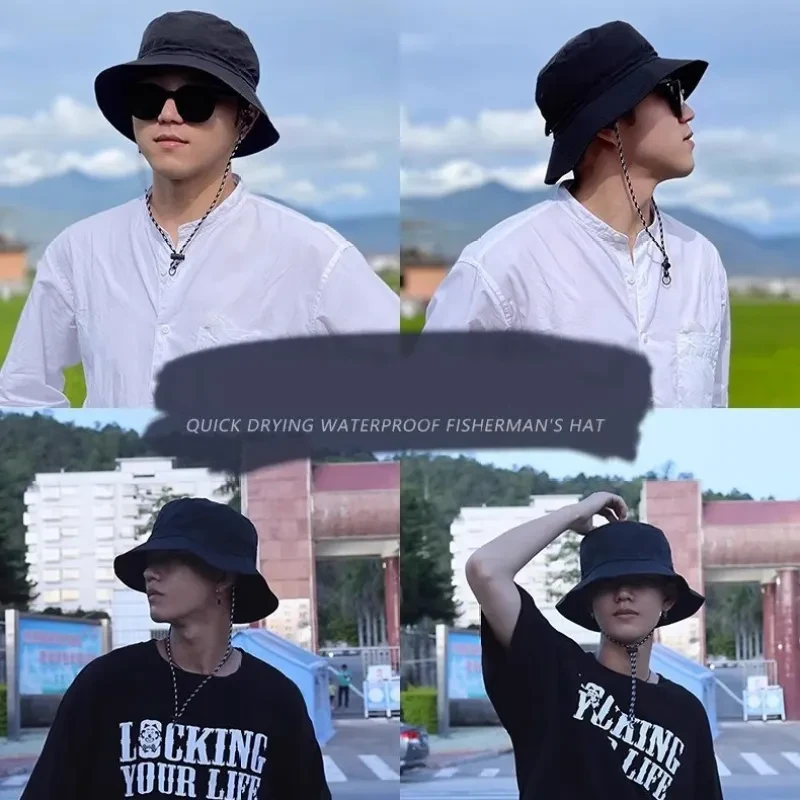 Foldable Fisherman Hat Summer Sunhat Women Men