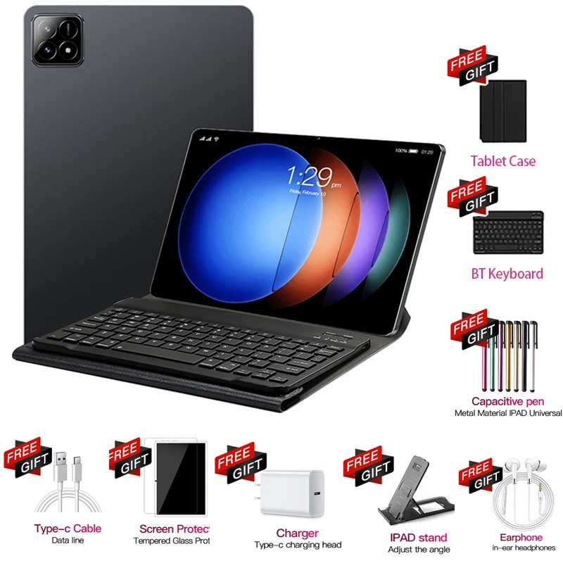 Pad 6S Pro Tablet - 11-inch HD 4K, Android 13, 5G Dual SIM