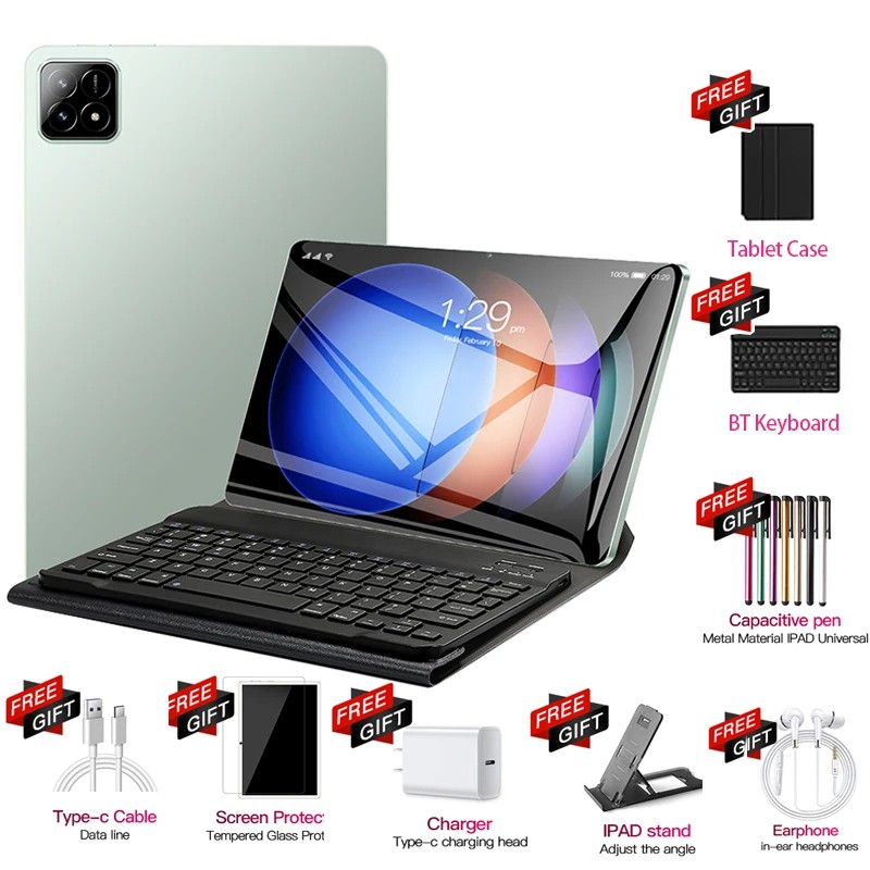 Pad 6S Pro Tablet - 11-inch HD 4K, Android 13, 5G Dual SIM