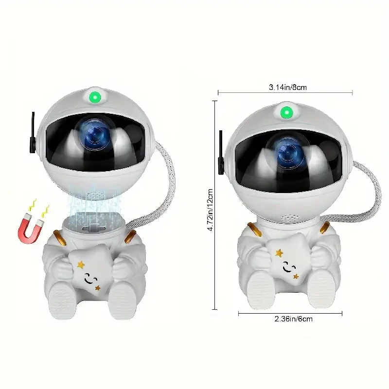 Remote Control Timing LED Nebula Night Light with Star Projector
