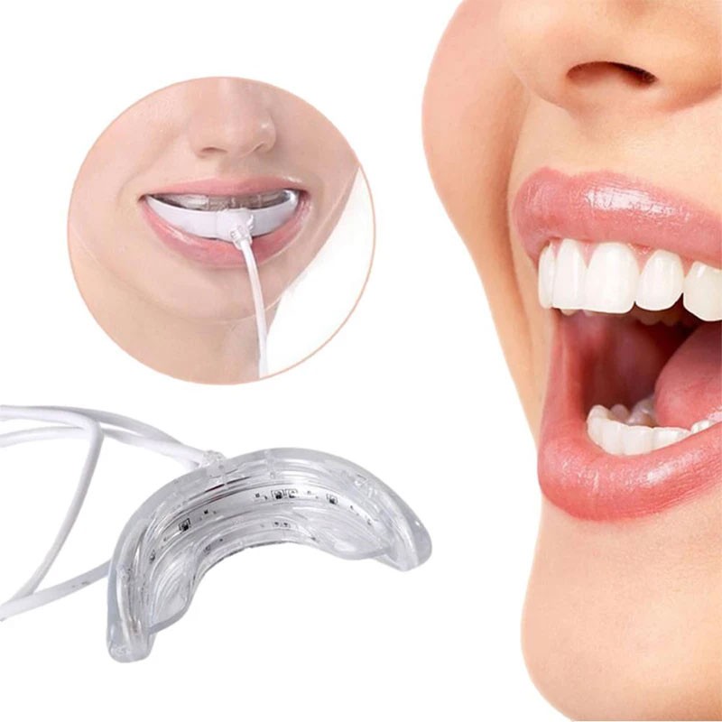In Stock 16 Lamp Bead Data Line Dental Whitening Instrument with Blue Tooth Base and Mobile Phone Compatibility