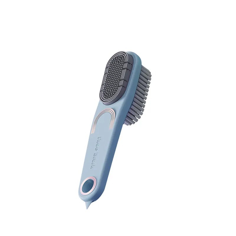 Double-Sided Shoe Brush with Anti-Slip Handle