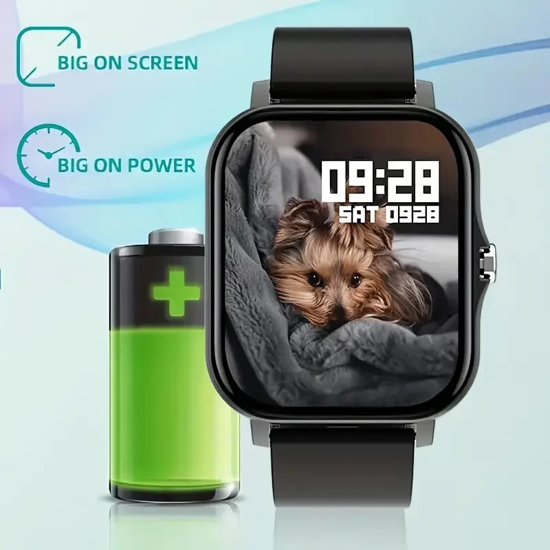 Smart Watch for Android & iOS - Men's/Women's Watch with Call, Information Reminder, 4.29 cm Large Screen, Sports Step Counting, and Multiple Fitness Modes