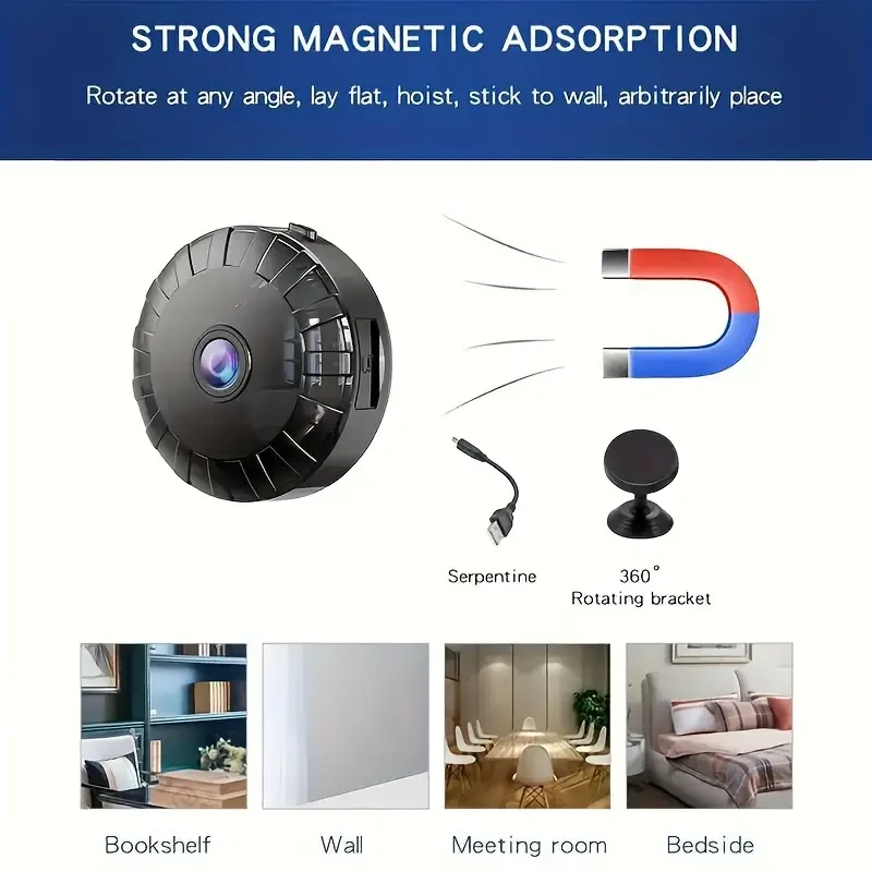 HD Smart Wireless 2.4GHz WiFi Camera - Home Security Surveillance Camera