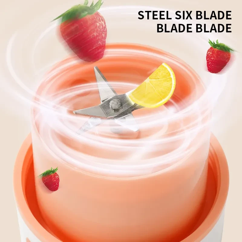 Kitchen Electric Juicer USB Charging Wireless Juices Blender Fruit Orange Mixer Squeezer