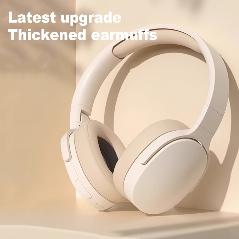 New Wireless Headset Headphone  Stereo Noise Cancelling, Long Battery Life, E-sports Gaming Headset, Foldable Headphones  Perfect Gift for Friends