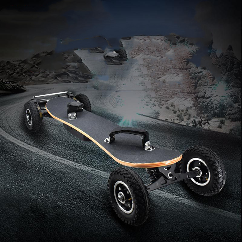 Electric Scooter with Wood Finish & Independent Shock Absorbers