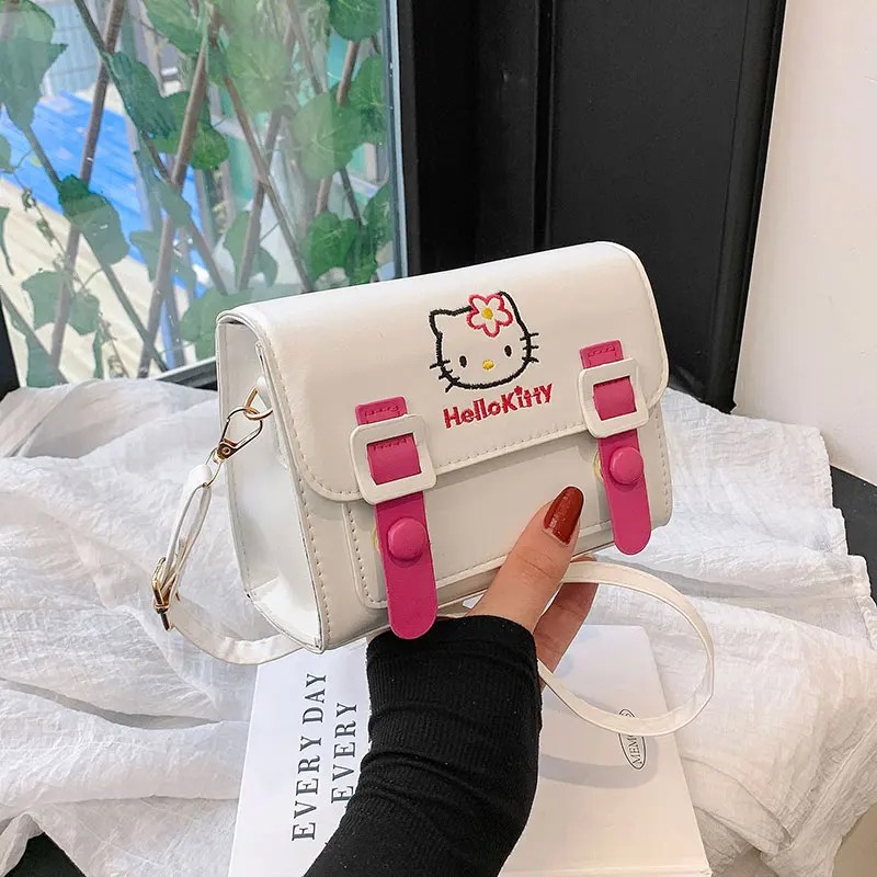 MINISO Disney Sanrio Hello Kitty Cinnamoroll Anime Shoulder Bag  Kawaii Cute Cartoon Backpack for Girls, Ideal Gift