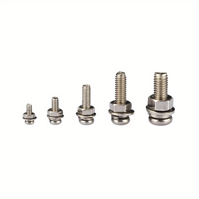 320pcs Stainless Steel SS304 Screws Assortment Kit, An Head Screws Nuts Bolts M2 M2.5 M3 M4 M5 Metric Nut and Bolt Set