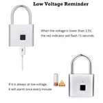 mini smart fingerprint padlock