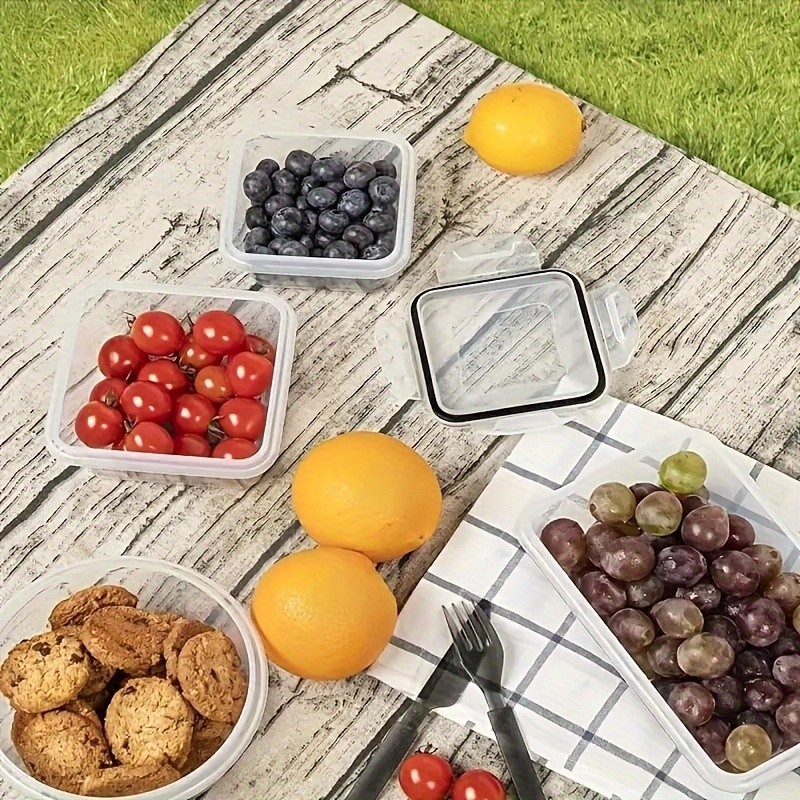 12pcs BPA-Free Leak-Proof Food Storage Set Airtight Containers with Snap Lock, Microwave Safe, Ideal for Supermarket Use, Perfect for Eid Al-Adha Mubarak