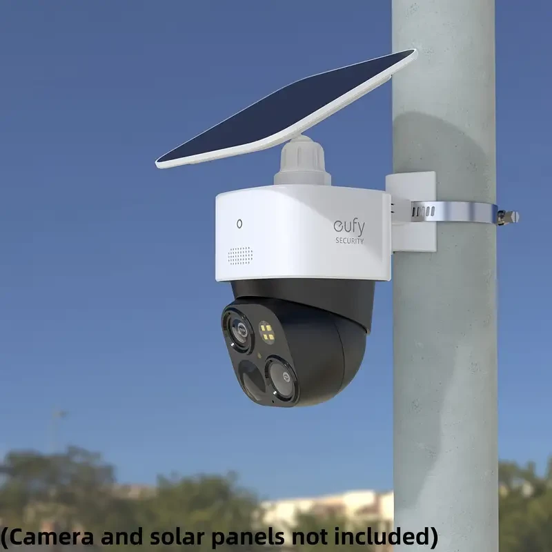 Pole Mounting Bracket for Eufy Security SoloCam S340 - Solar Security Camera (1 Pack, White)